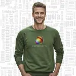 sudadera extremadura hombre negra sin capucha bellota multicolor