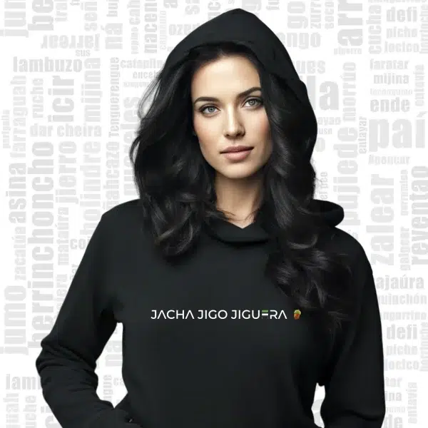 sudadera extremadura mujer negra lezna