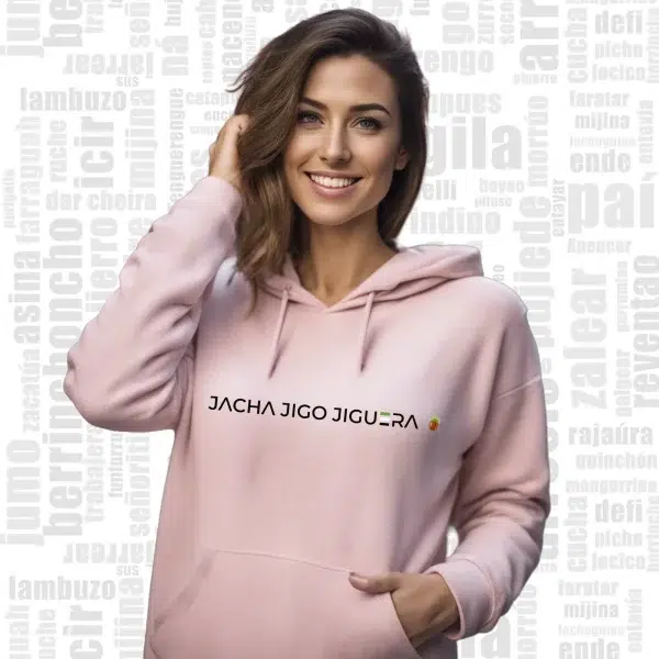 sudadera extremadura mujer rosa lezna