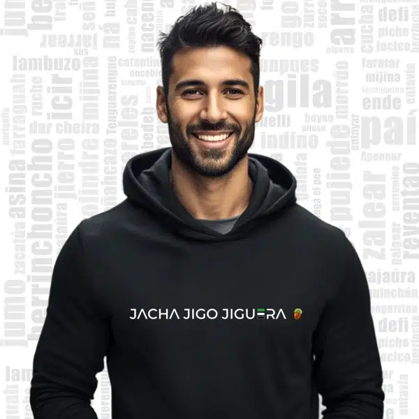 sudadera extremadura hombre negra lezna