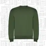 sudadera sin capucha delantera verde