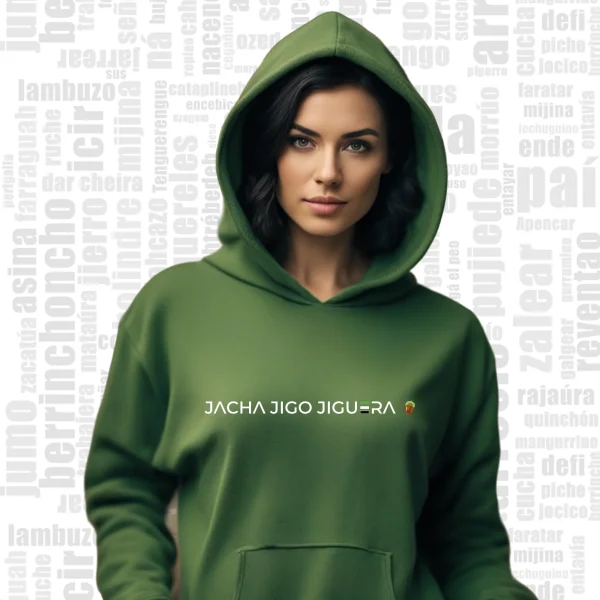 sudadera extremadura mujer verde lezna