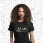 camiseta extremadura mujer basica negra cadace